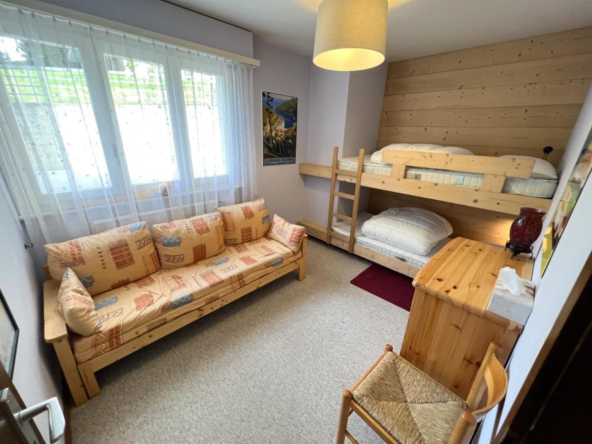 Bel Appartement 3 Pieces Au Pied Des Pistes De Ski Crans-Montana Bagian luar foto